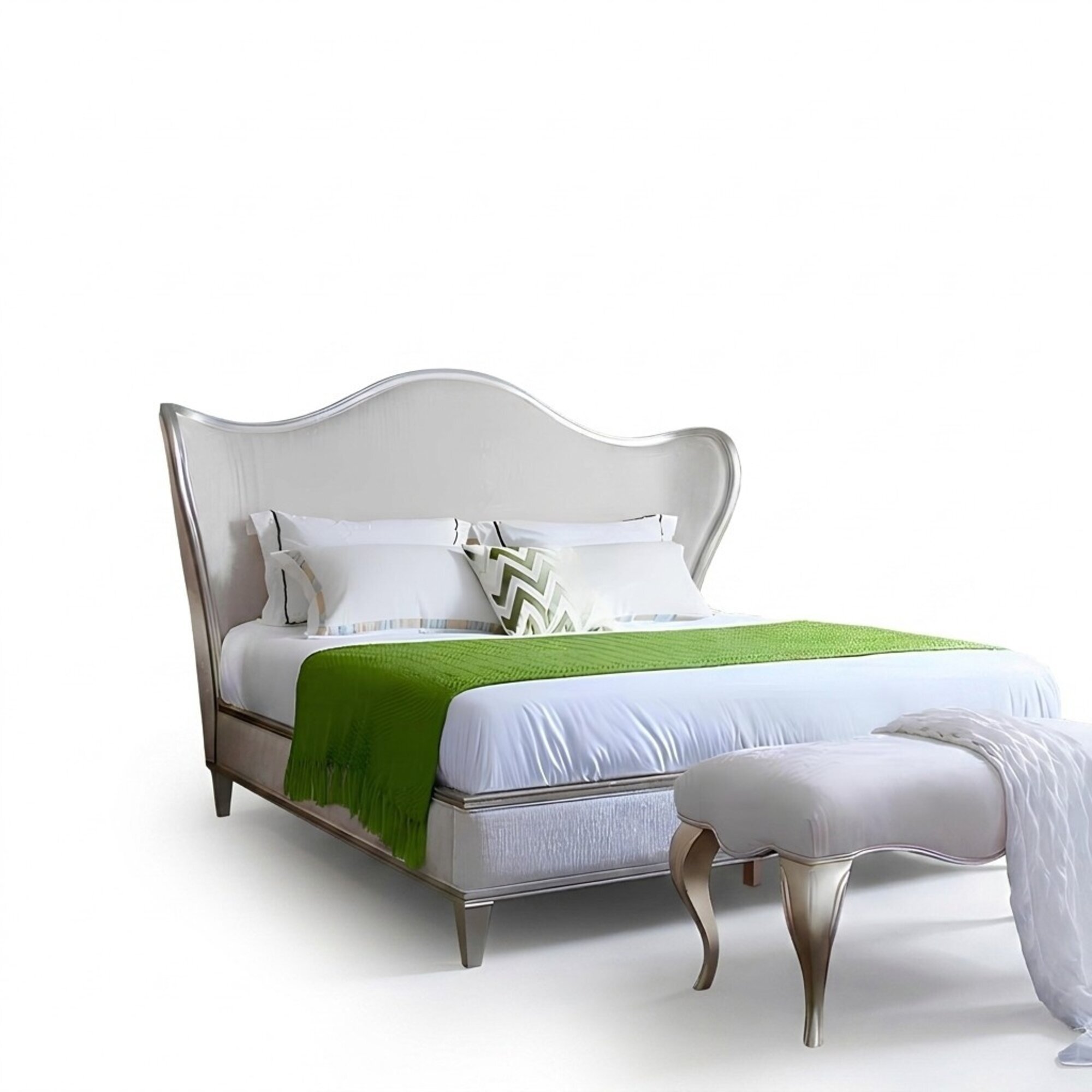 Doppelbett Holzbett Chesterfield Ehebett Bettgestell 180x200cm Bett Design Neu