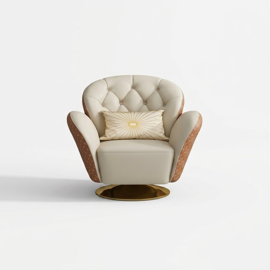 Drehbarer Chesterfield Lehnstuhl Stühle Polster Möbel Einsitzer