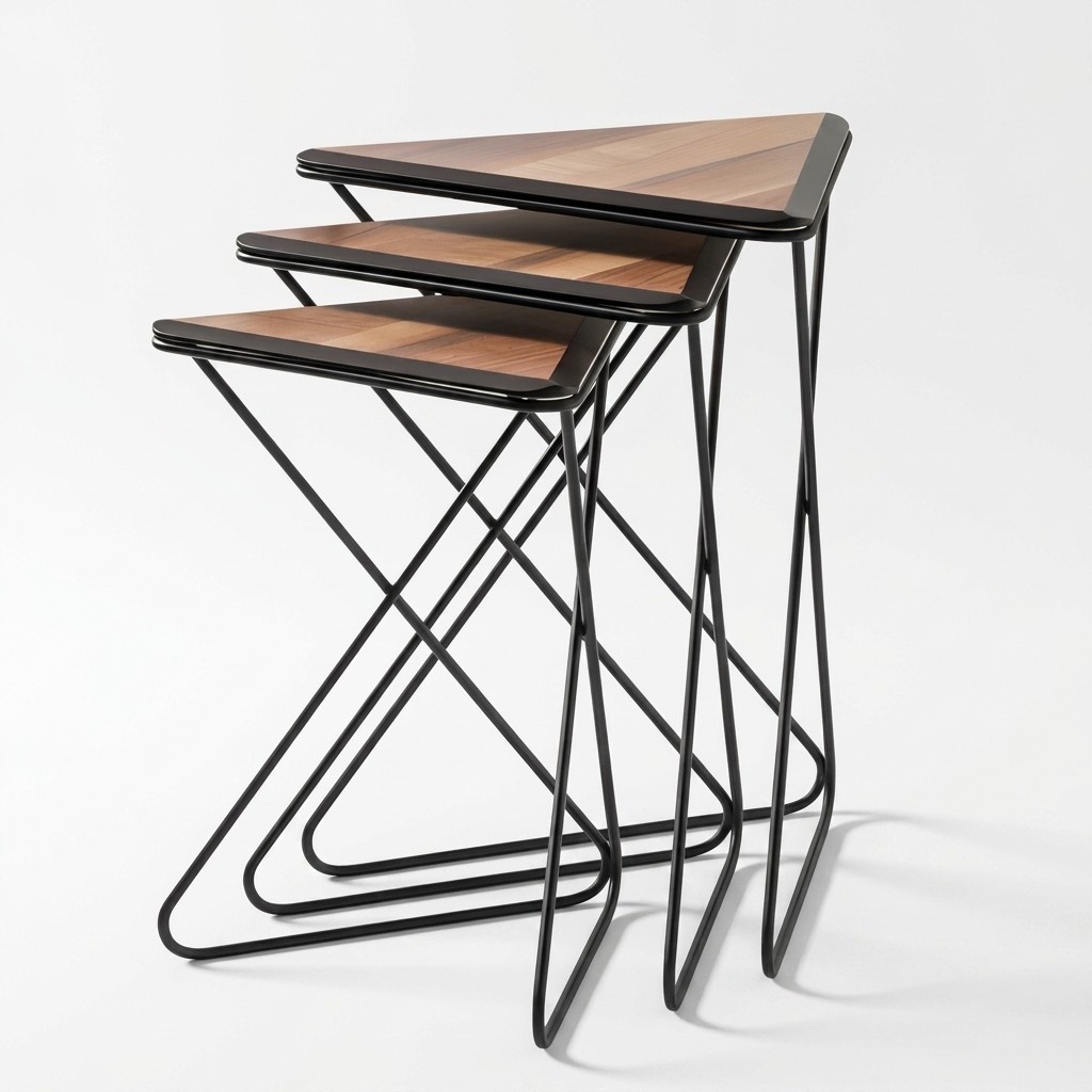 Dreieckige Beistelltische - modernes Design, platzsparend und stilvoll