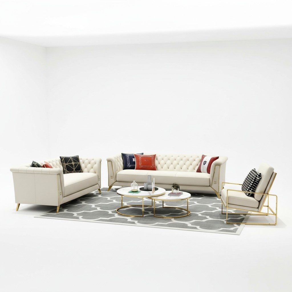 Dreisitzer Sofa Polster Moderne Couch Design 3er Sitz Sofas Zimmer Möbel
