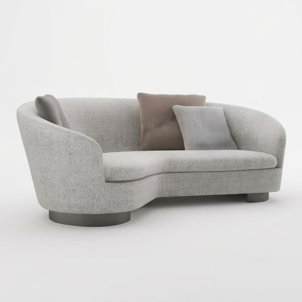 Dreisitzer Couch Polster Design Sofa 3er Sitz Sofas Zimmer Moderne Grau