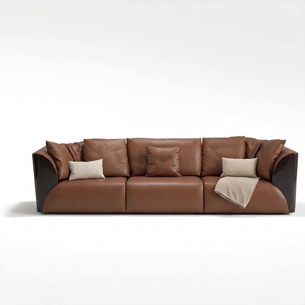 Dreisitzer Polster Design Sofa 3er Sitz Sofas Zimmer Möbel Moderne Leder