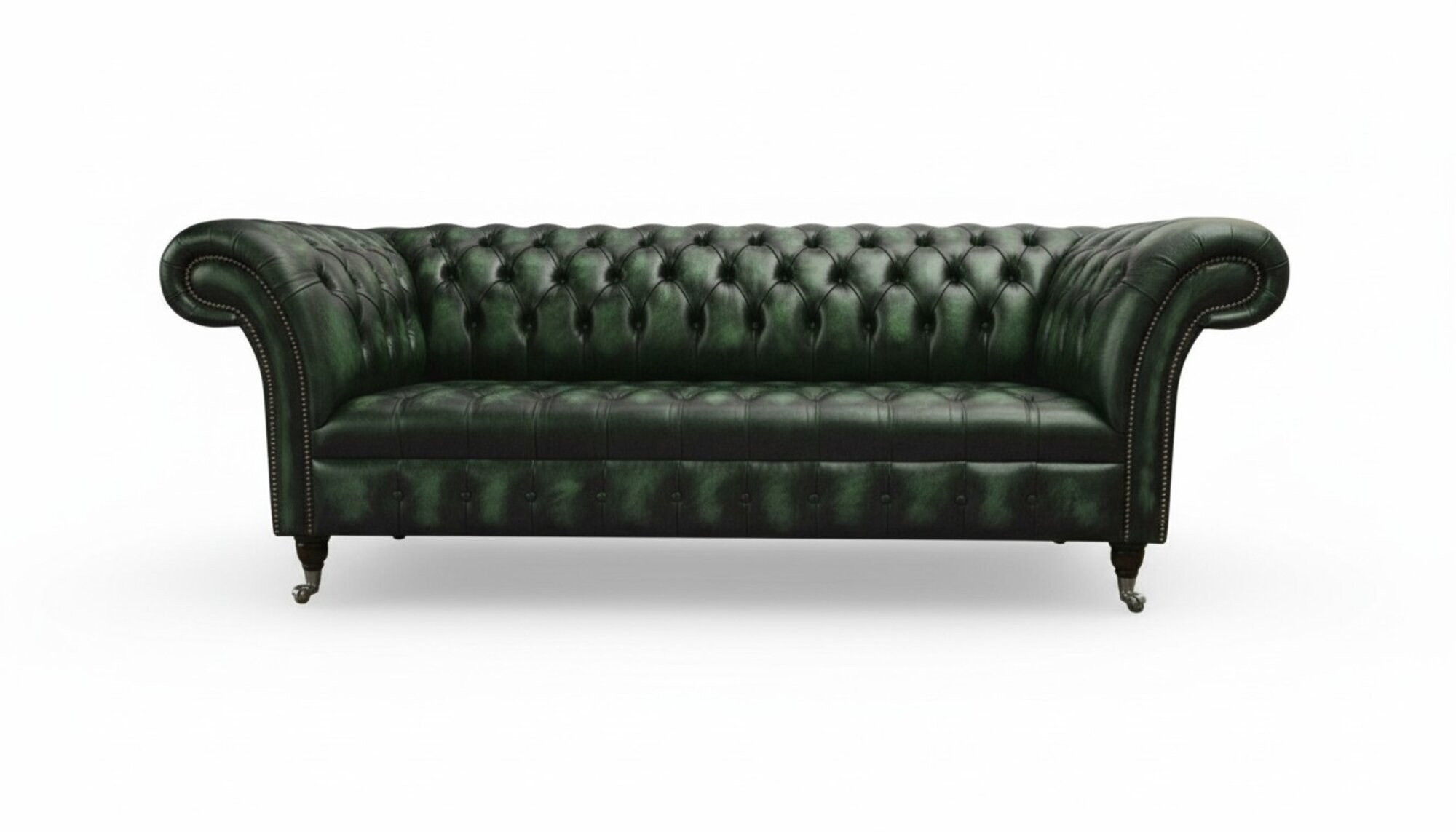 Dreisitzer Sofa 3 Sitzer Chesterfield Neu Couchen Antik Grüne Polster Sofas Neu