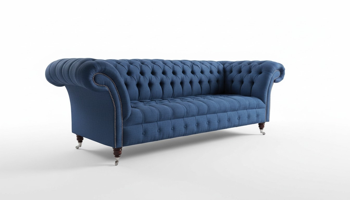 Dreisitzer Sofa Luxus Chesterfield 3 Sitzer Couches Blau Sofas Neu Couch
