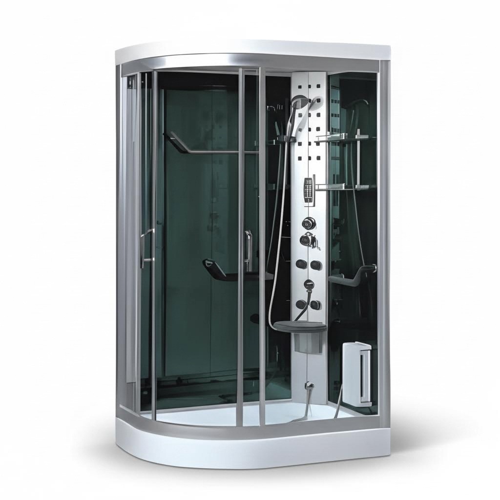 Dusche Luxusduschkabine Multifunktionsdusche Wellness-Duschkabine 120x90 cm