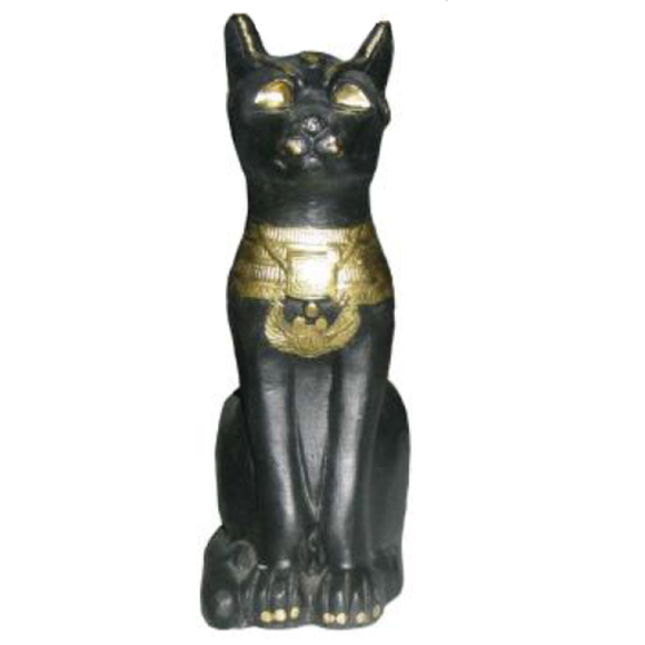 Figur Ägyptische Katze Bastet Antik Statuen Figuren Dekoration Kunststoff
