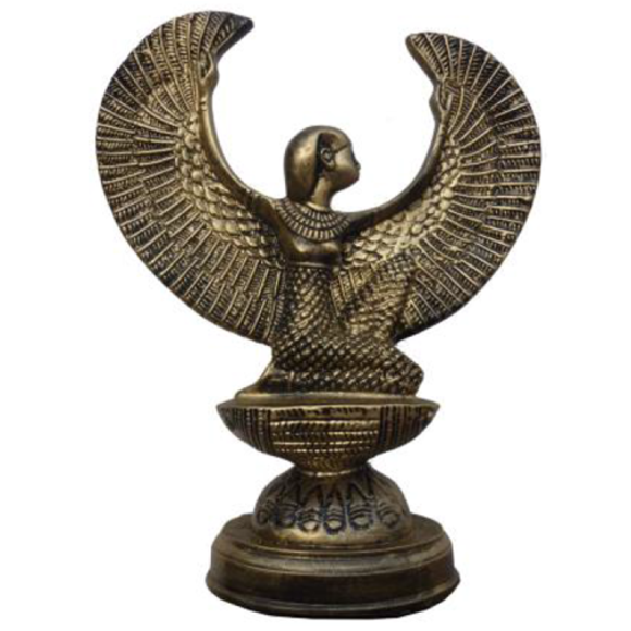 Ägypten Skulptur Göttin Isis Figur Statue Figuren Statuen Antik Stil 38cm