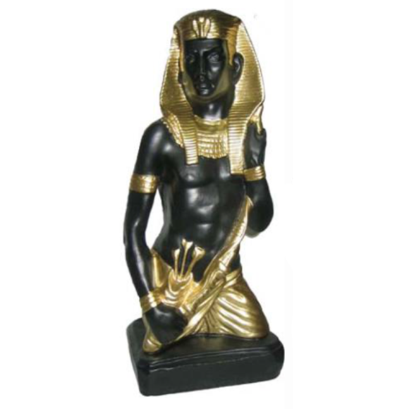 Ägypten Skulptur Pharao Kunststoff Statue Figuren Statuen Antik Stil 46cm