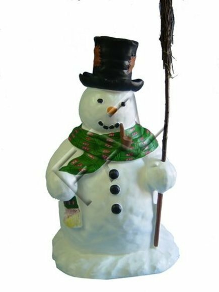 Design Schneemann Figur Garten Statue Skulptur Figuren Skulpturen Deko
