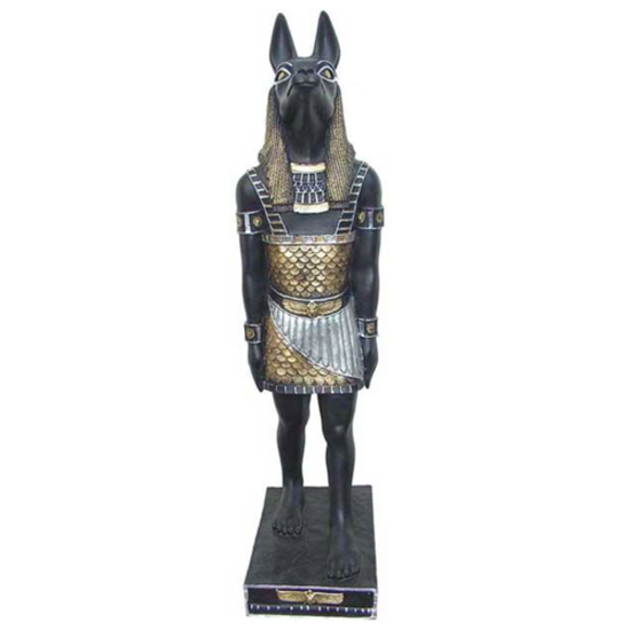 Ägyptische Figur Anubis Kunststoff god of death Antik Dekoration Statuen