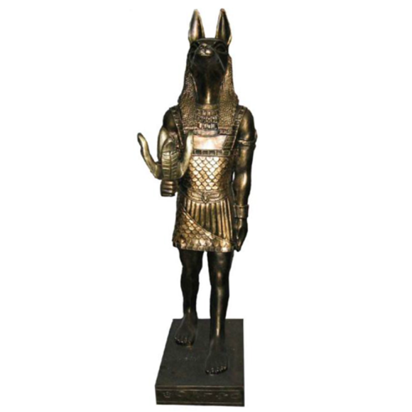 Ägyptische Figur Schakal Anubis Neu Kunststoff Groß god of death