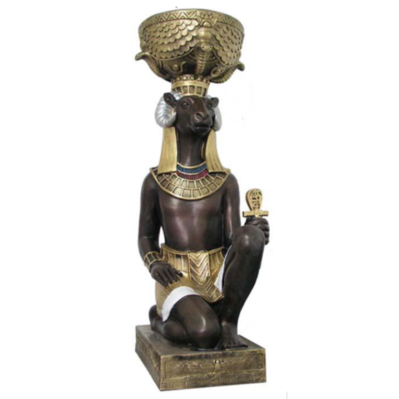 Ägyptischer Gott Khnum Statue Statuen Dekoration Figuren Skulpturen