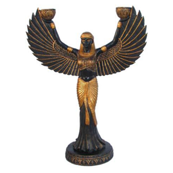 Ägypten Skulptur Göttin Isis Figur Statue Figuren Statuen Antik Stil 25cm