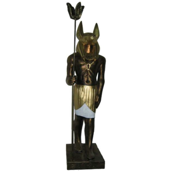 Ägyptische Figur Schakal Anubis aus Kunststoff Statuen god of death