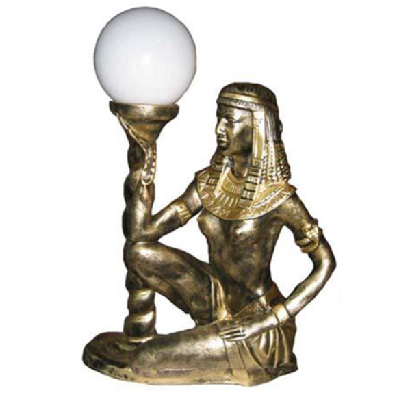 Ägyptische Figur Lampe Srehleuchte Lampen Statue Kleopatra 45 cm