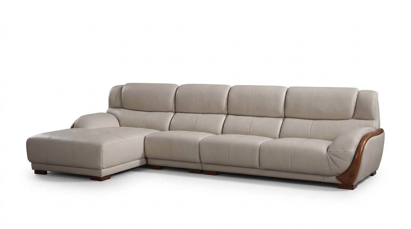 Eck Sofa Leder Polster Sitz Eck Couch Garnitur Wohn Zimmer Landschaft