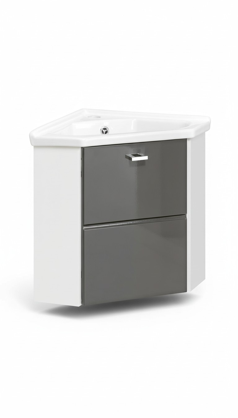 Eck Waschtisch Waschtisch mit Unterschrank 40 cm Ecke Becken