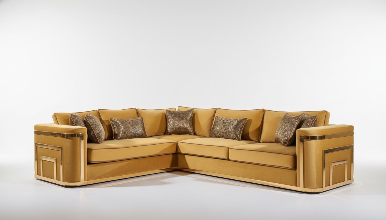 Eckcouchen Möbel Stoff Wohnlandschaft Ecksofa L Form Sofa Eckgarnitur