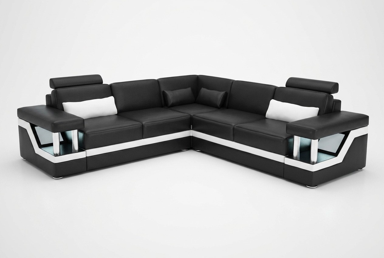 Eckgarnituren Leder Sofa Polster Sitzecke Designer Polsterecke Couch