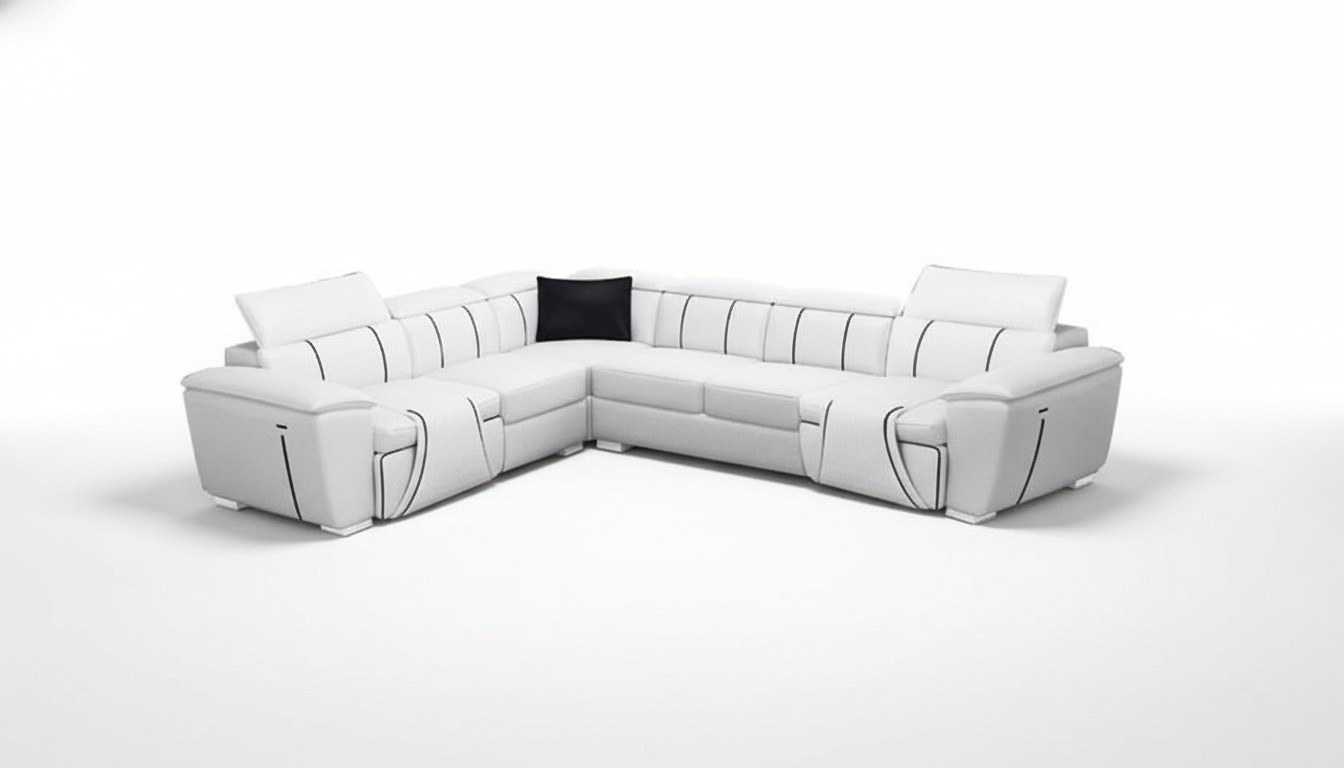 Ecksofa Eckcouch Polster Wohnlandschaft Moderne Design Sofa Sitz Garnituren 2tlg