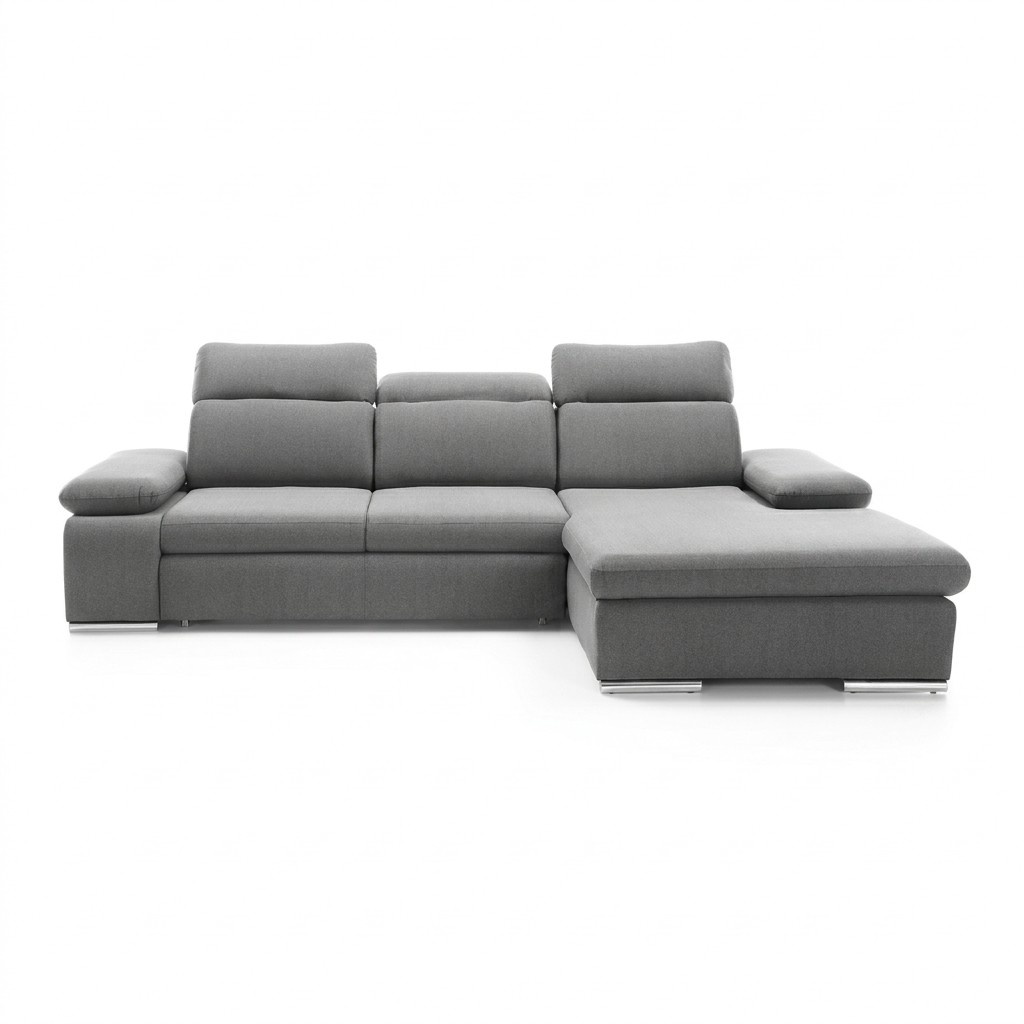 Ecksofa L-form Grau Ecksofa Eckcouch mit Bettkasten Sofa Wohnlandschaft Sofas