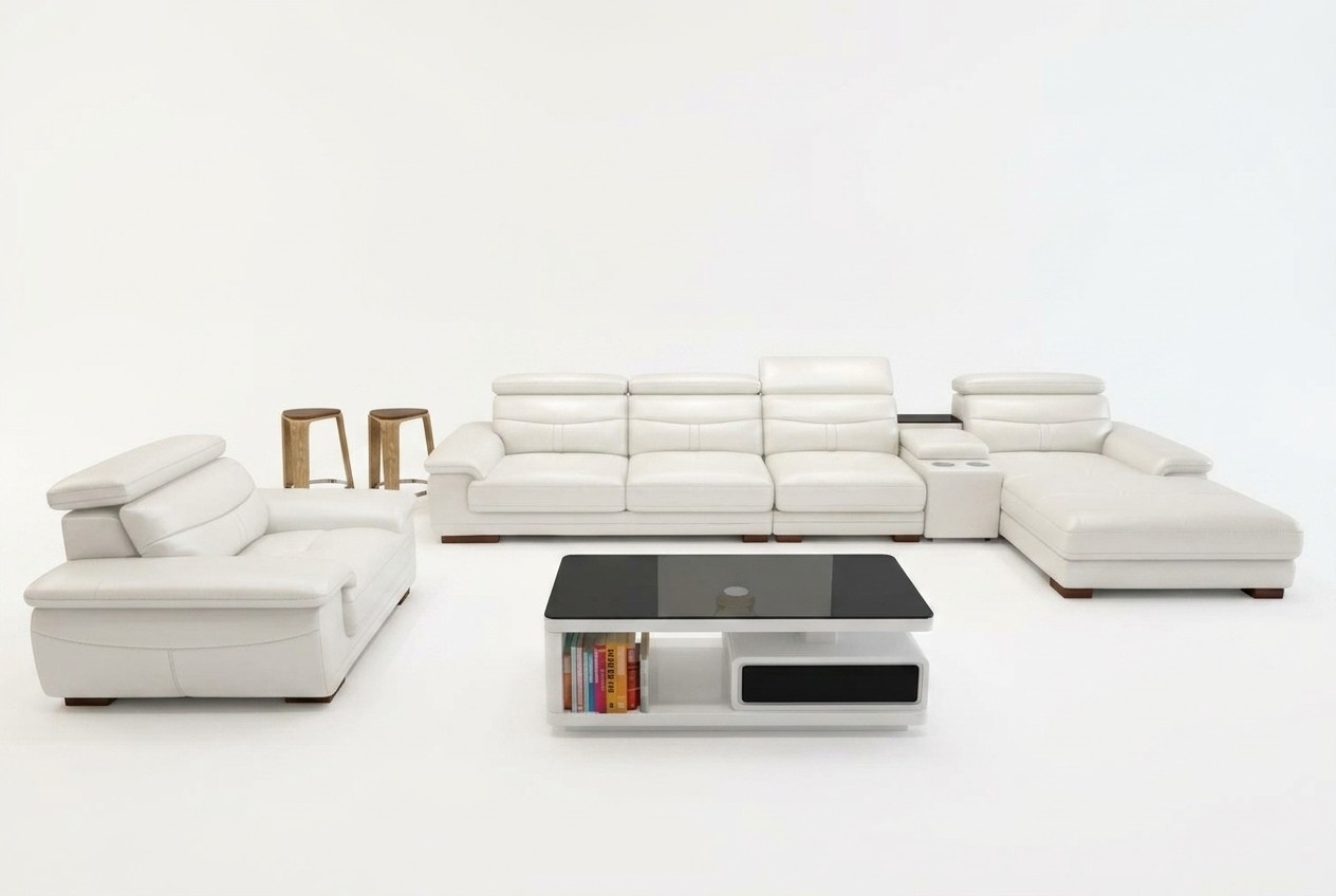 Ecksofa L-form Kunstleder Eck Polstersofa Sitz Design Couch Sofas Wohnlandschaft