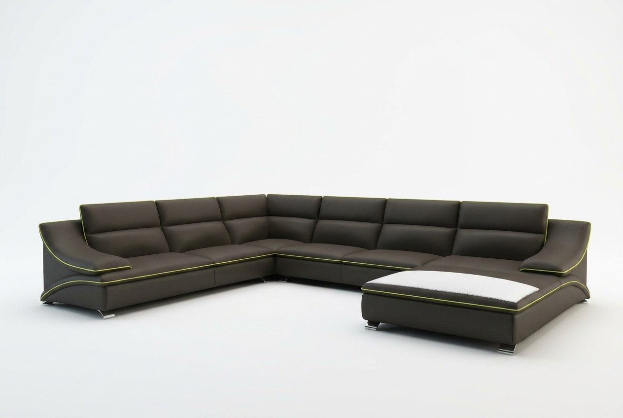 Ledercouch Eckgarnitur Sofa Tisch Ecke Design Sitzgarnitur Ledersofa Couch USB