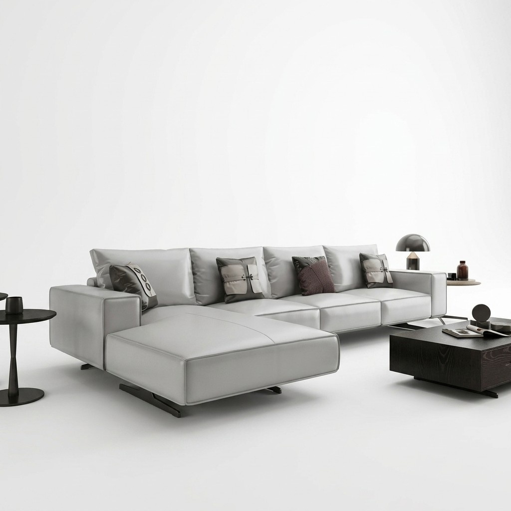Ecksofa Polster Garnitur Wohnlandschaft L Form Designer Sofa Couch Sofas