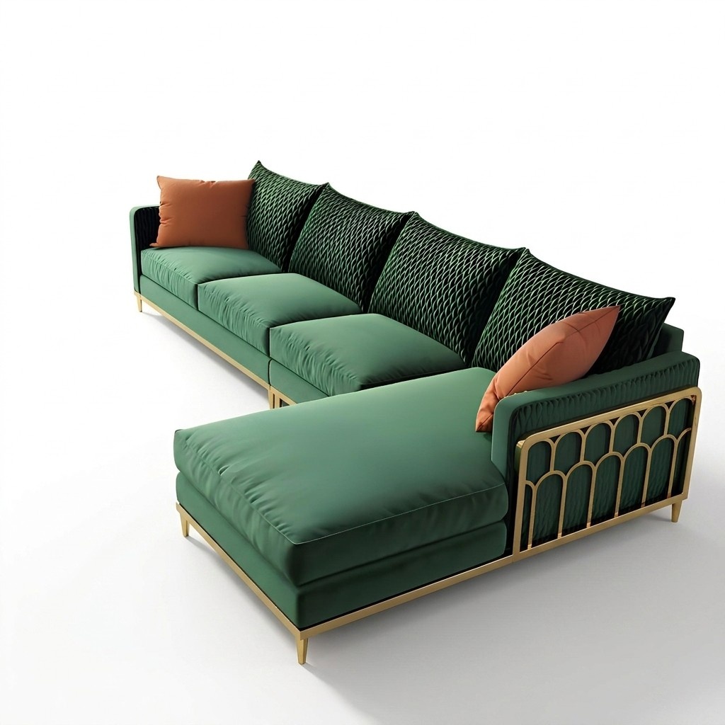 Ecksofa Stoff LForm Couch Design Polster Eck Moderne Wohnlandschaft