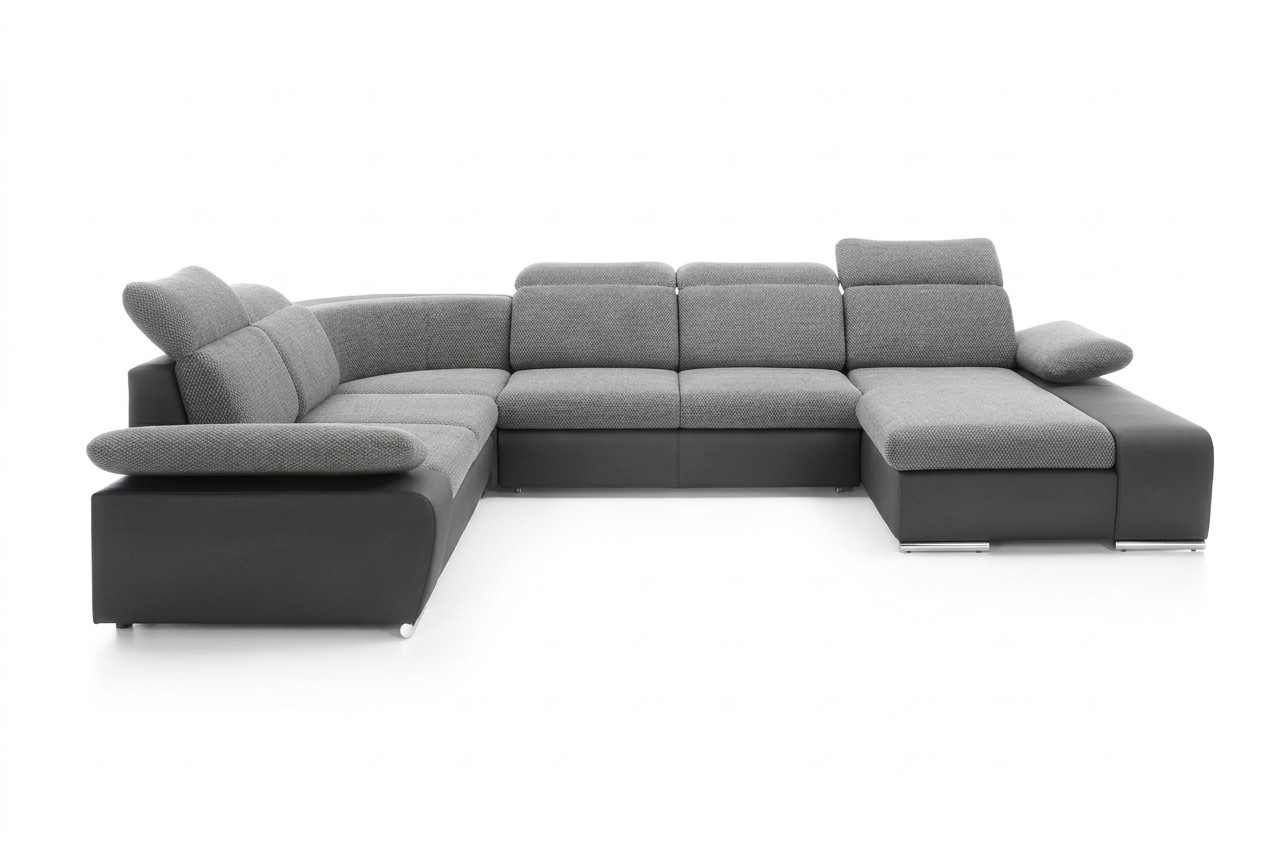 Ecksofa U-form Eckcouch Sofa Couchen Polster Schlaffunktion Couch