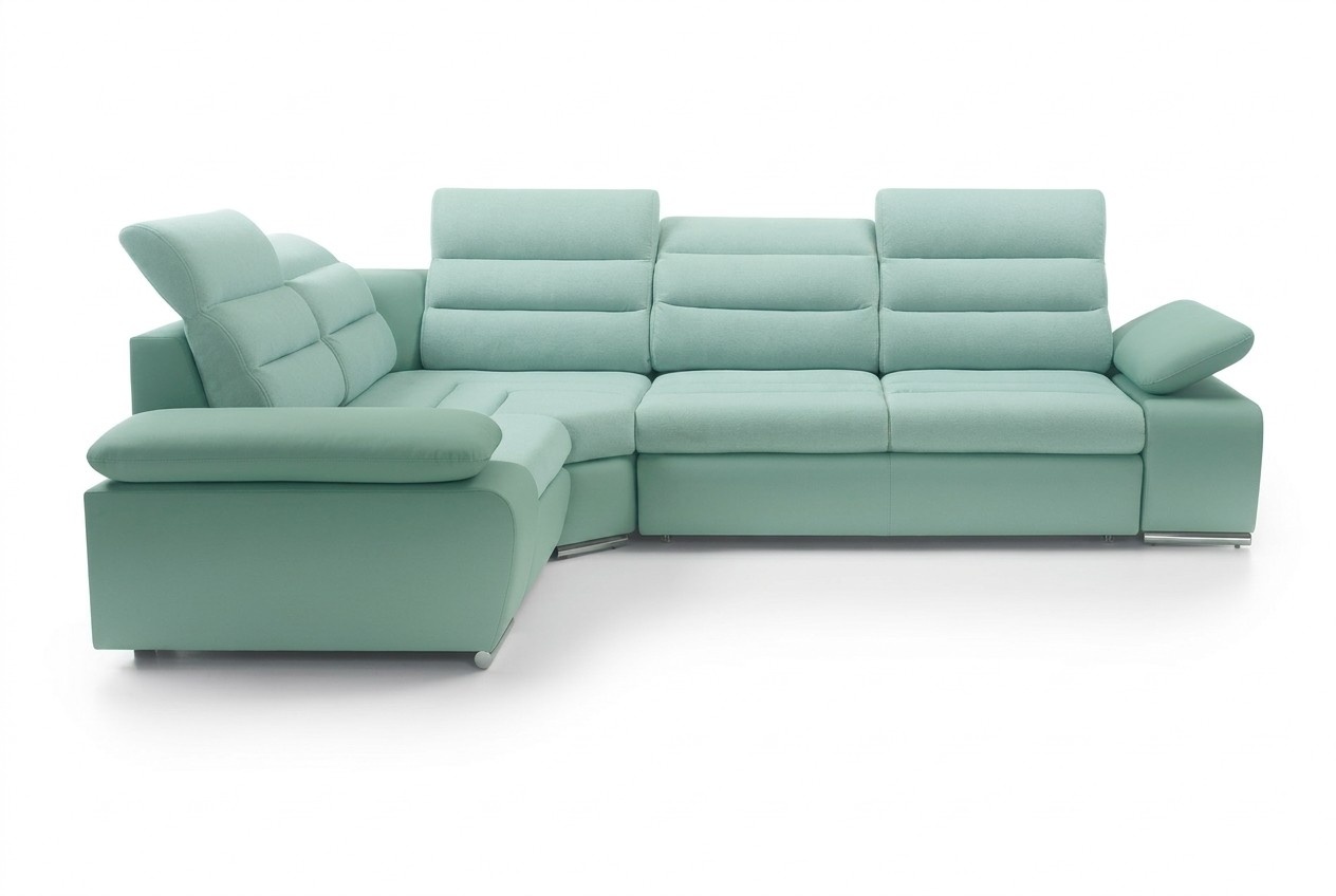 Ecksofa Wohnlandschaft Couch Polster Eckgarnitur Sofa Leder Eck Garnituren
