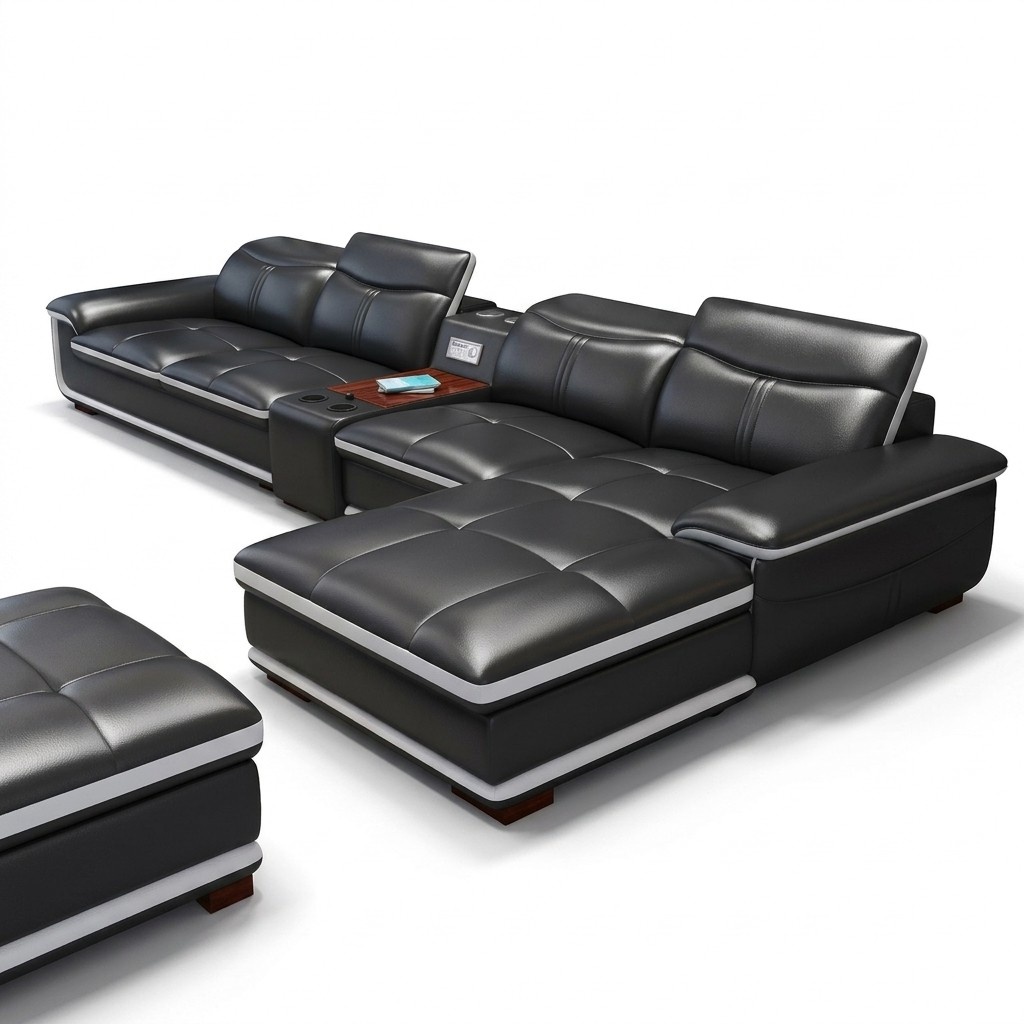 Ecksofas Sitz Möbel Wohnlandschaft Luxus Ecksofa L-form Polster Modern Relax