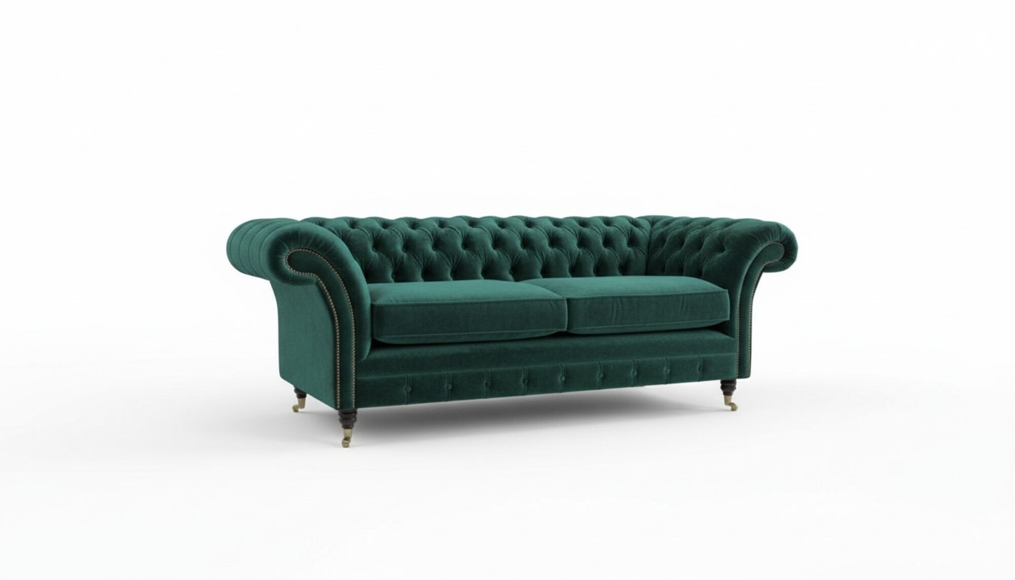Edle Ausgefallene Chesterfield Couch Samt Textil Stoff Designer