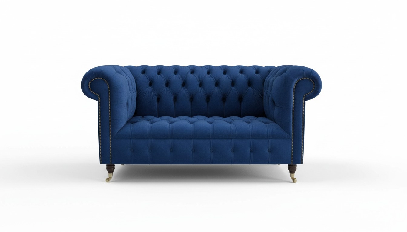 Hochwertige designer Textil Stoff Sofa Couch Chesterfield Samt Leder Polster