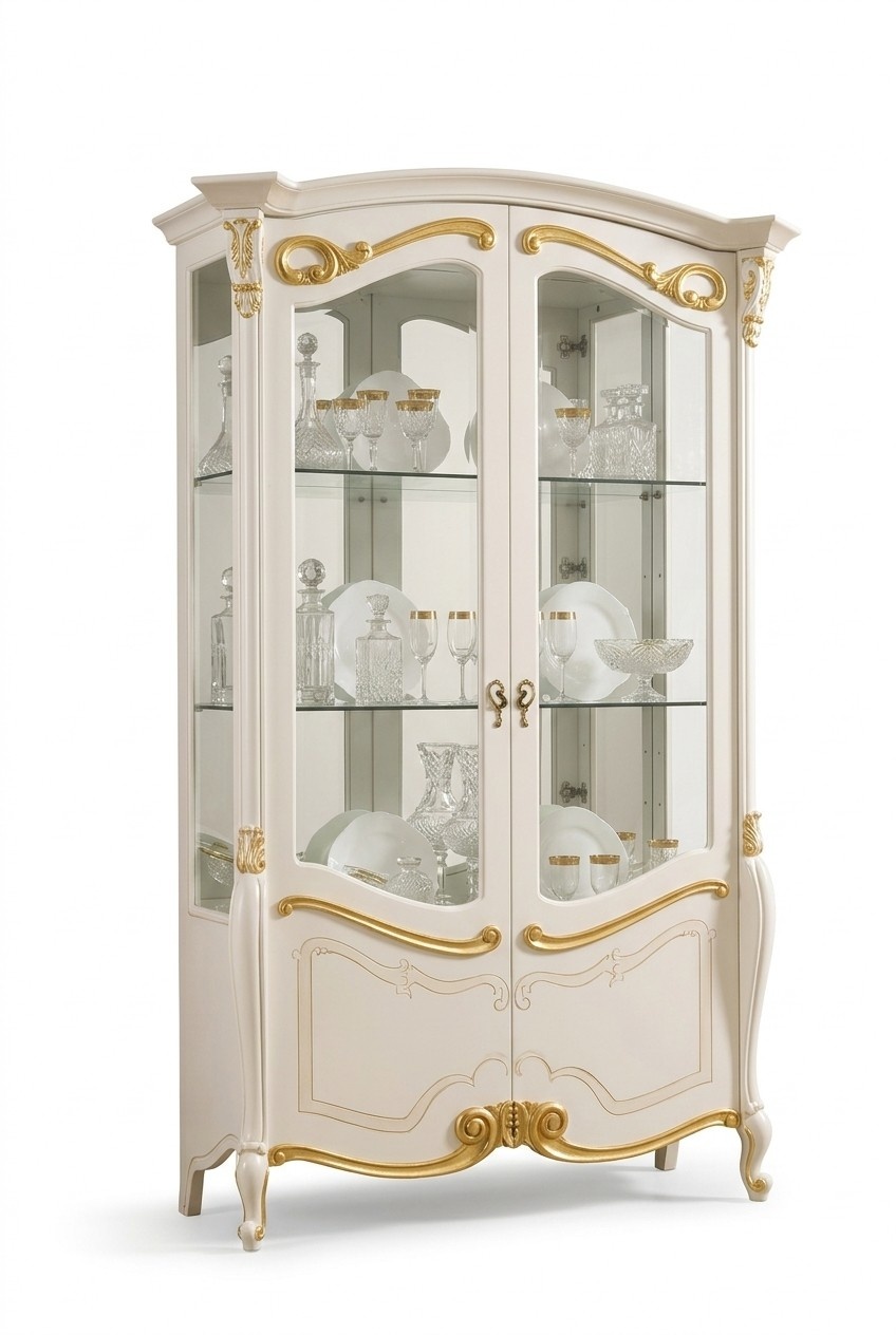 Edle Vitrine Schrank Schaufenster Wohnzimmer Glas Neu Glasschrank Schränke Neu