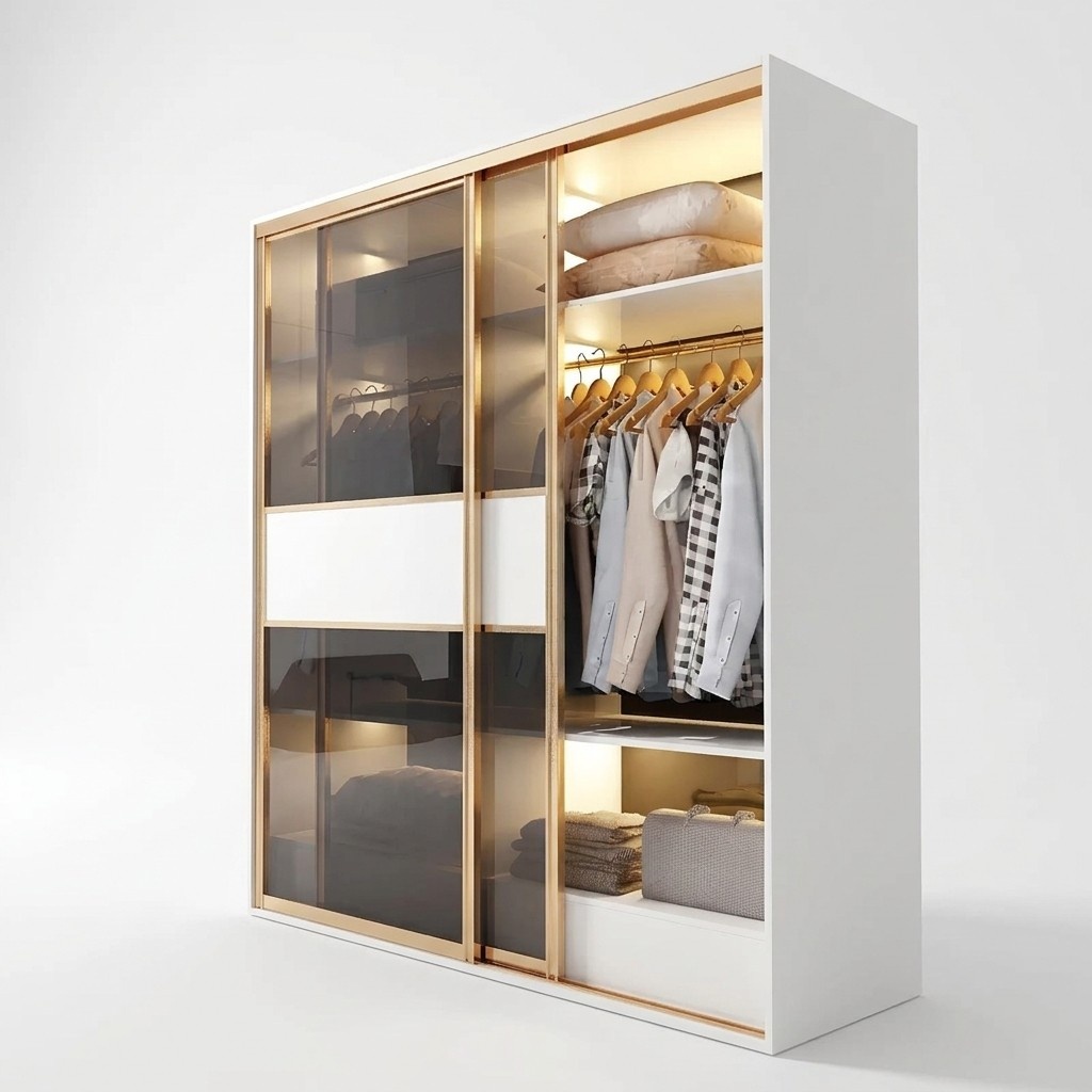edler Schrank Luxus Schwebetüren Design Schlaf Zimmer Schränke