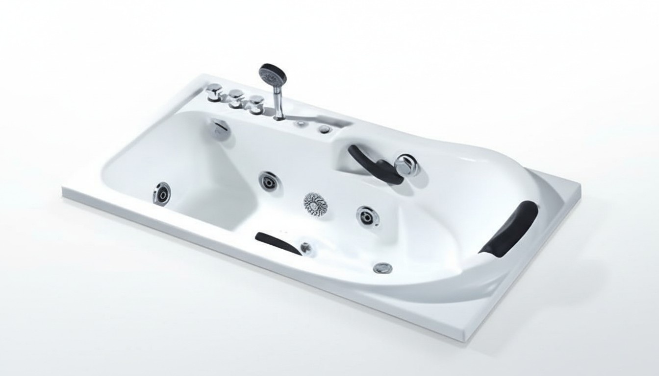 Einbauwanne Whirlwanne Hydromassagewanne Luxuswanne Komfortwanne 170x85 cm