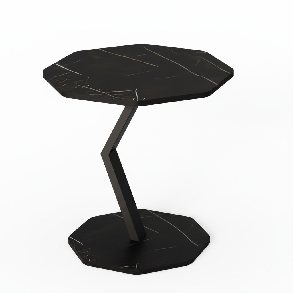 Eleganter schwarzer Beistelltisch aus Holz mit modernem Design