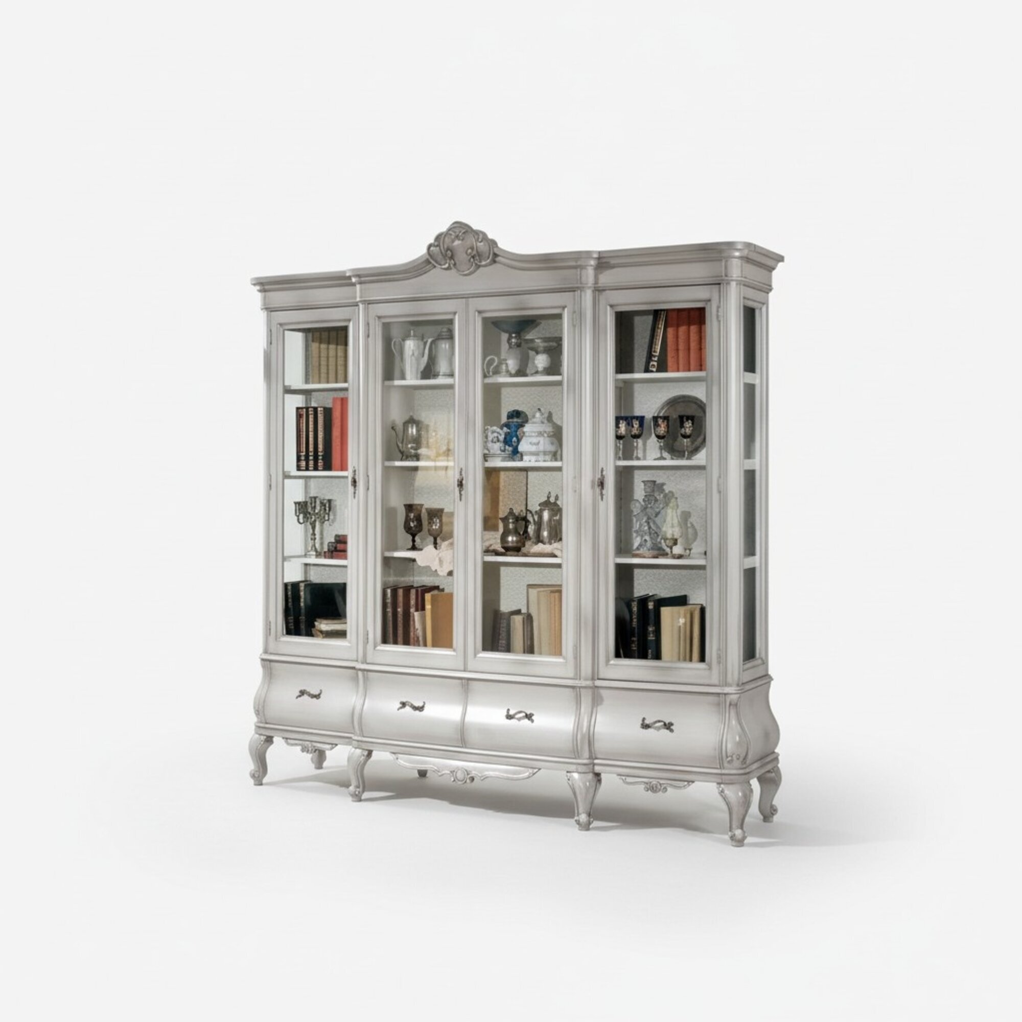 Elegantes Bücherregal im Arbeitszimmer Schrank Bestellung Regal Schränke