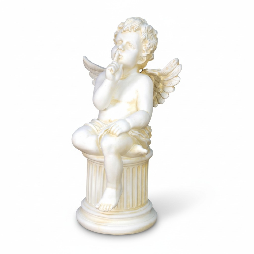 Engel Skulptur Skulpturen Figur Figuren Amor auf der Säule