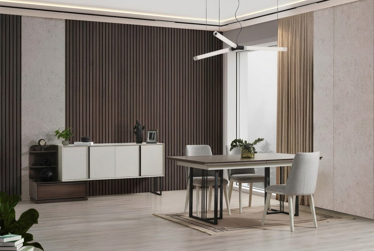 Essecke Essgruppe Esszimmer Gruppe Esstisch Stühle 10tlg Holz Weiß