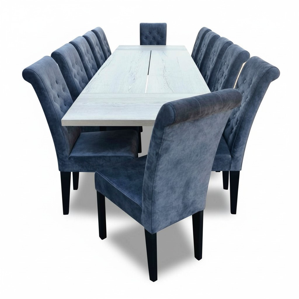 Esstisch 12x Stühle Esszimmer Set Essgruppe Moderne Stühle Tisch 13tlg.