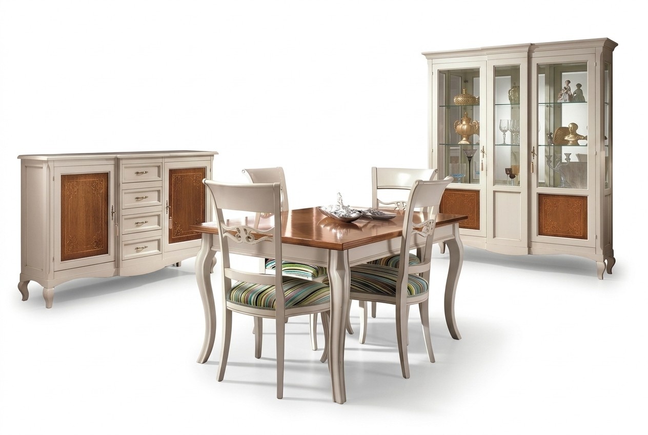 Esstisch-Set Esstisch + 4x Stühle Esstisch-Set Esstisch-Set Moderne Tische Tisch