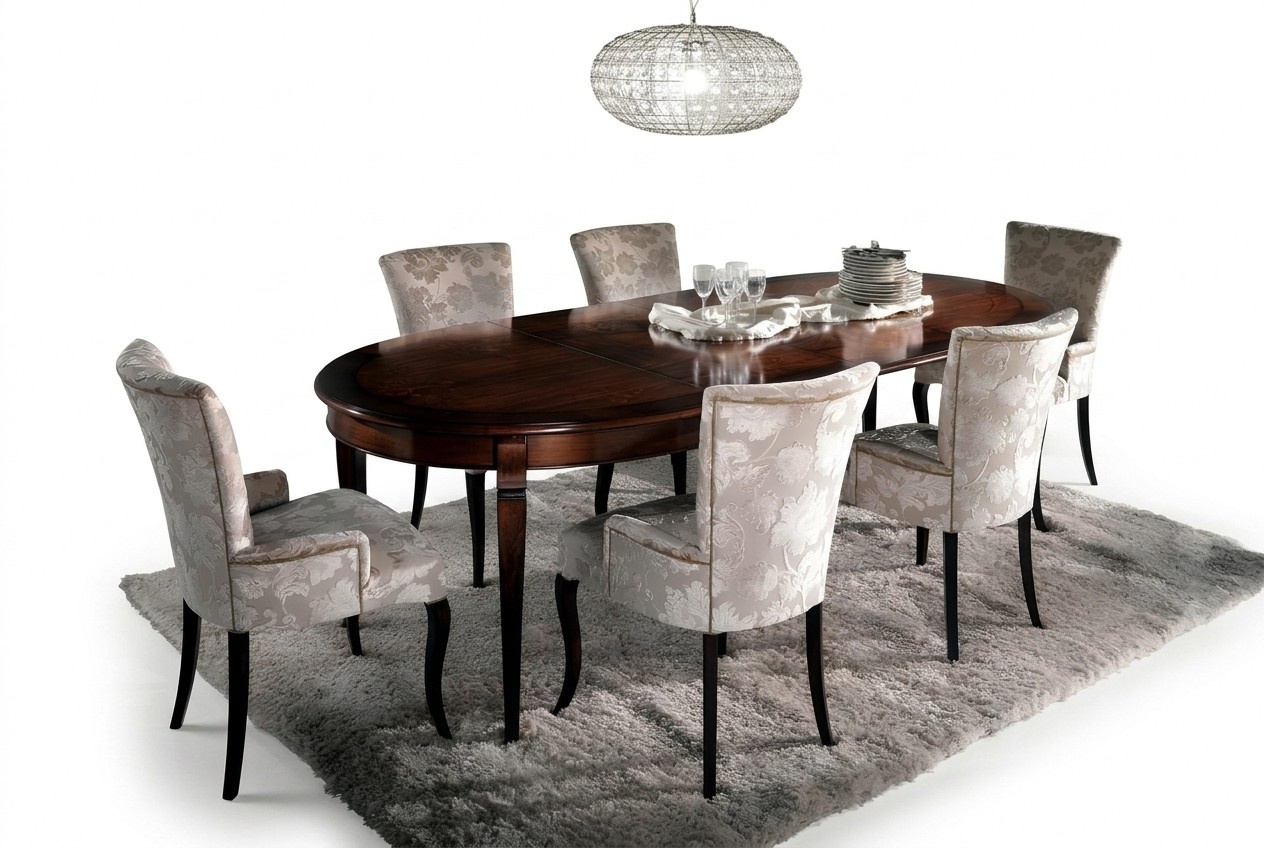 Esstisch Garnitur Esszimmer Möbel Einrichtung Gruppe Tisch + 6 Stuhl Set 7tlg.