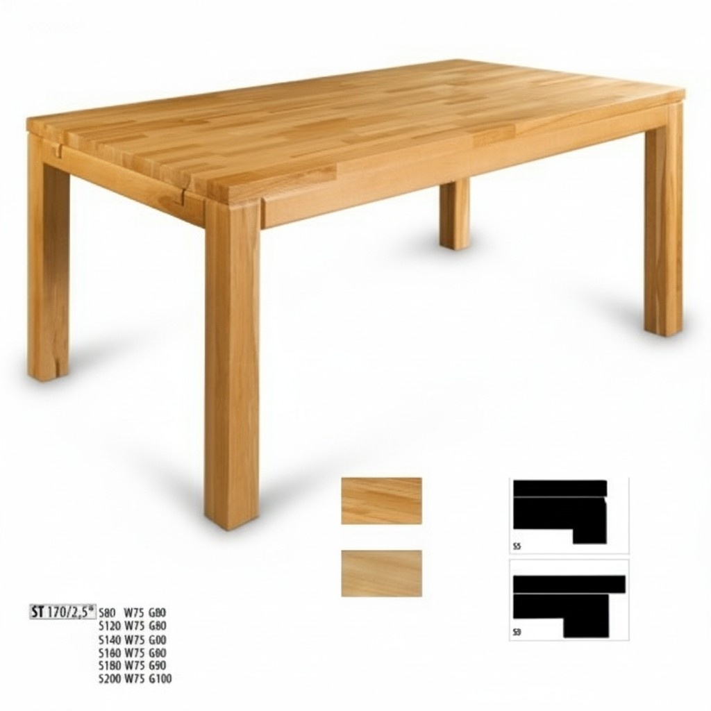 Esstisch Holz Tische Wohn Ess Zimmer Tisch Massivholz Esstische Echtholz 180x90