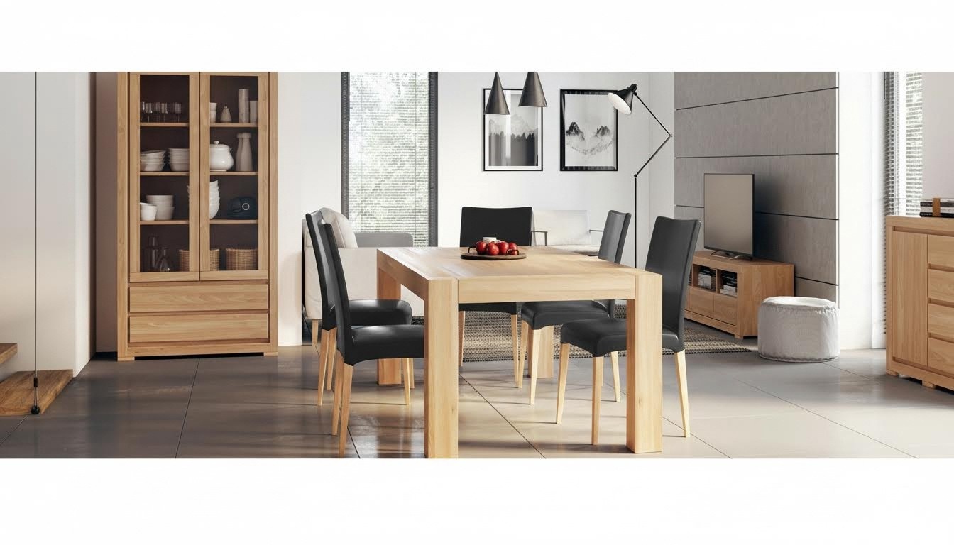 Esstisch Holztisch handgefertigten Echtholz Konferenztisch Esszimmer Wohnzimmer