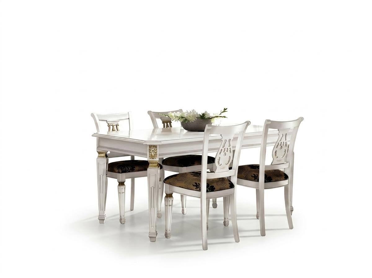 Esstisch Tisch Esszimmer Tische Luxus Weiß Holz Design Modern Italienische Möbel