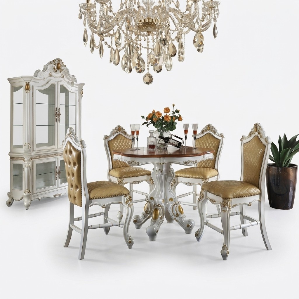 Esstisch Tisch Stühle Vitrine Esszimmer Vitrinen Set Essgruppe 6tlg. Set