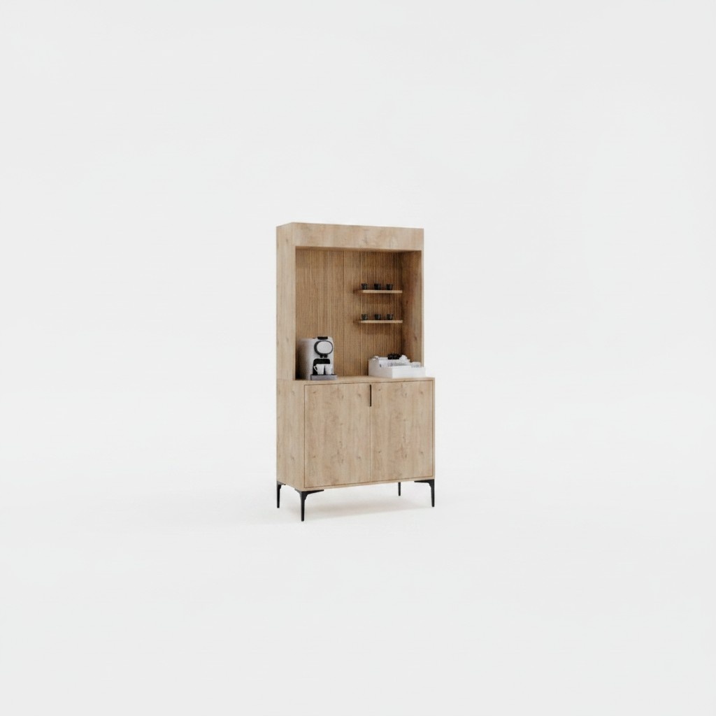 Esszimmer Anrichte Sideboard Braun Farbe Modern Design Kaffeeschrank