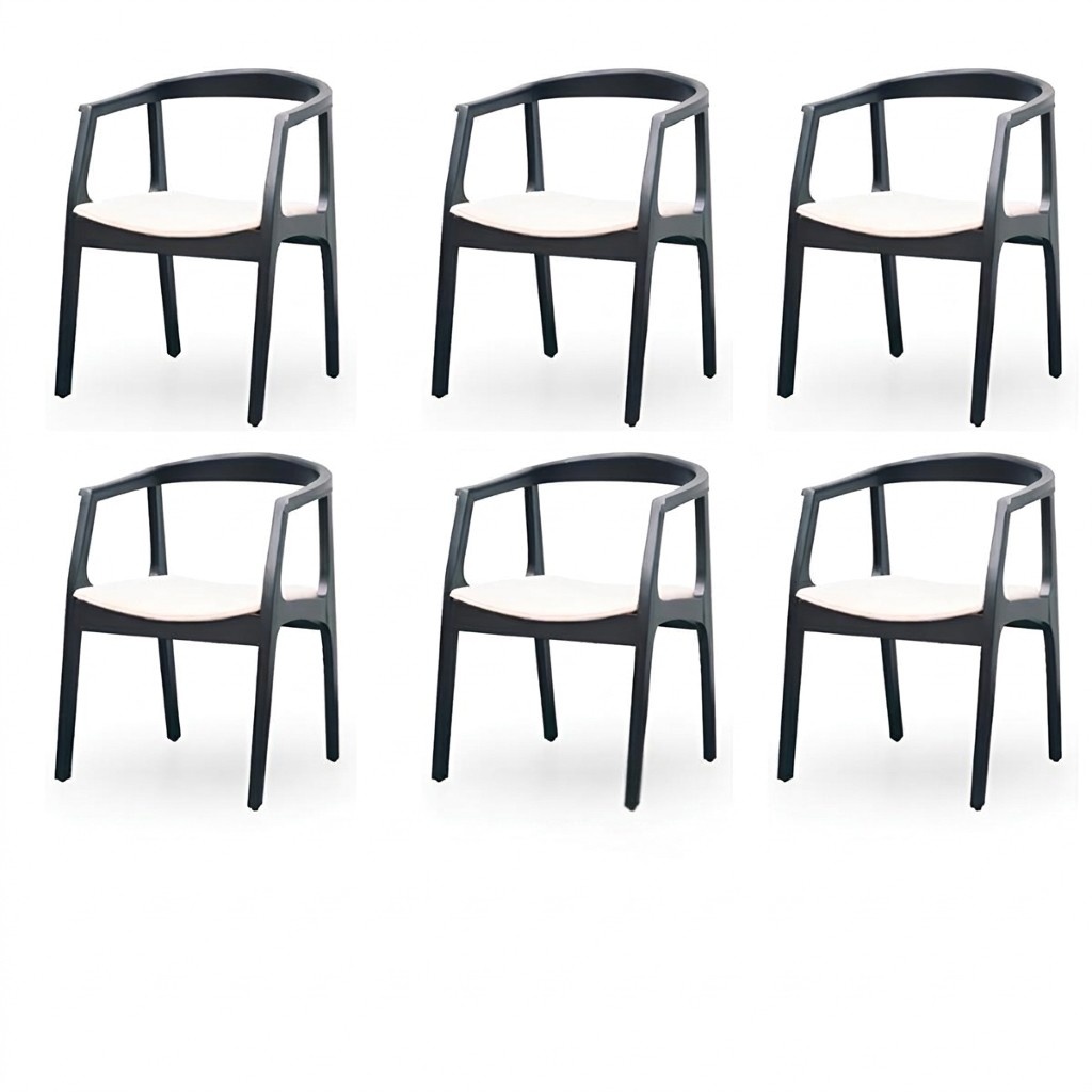 Esszimmer Stuhl Garnitur Sessel Neu Set Polster Design 6 Stühle Gruppe